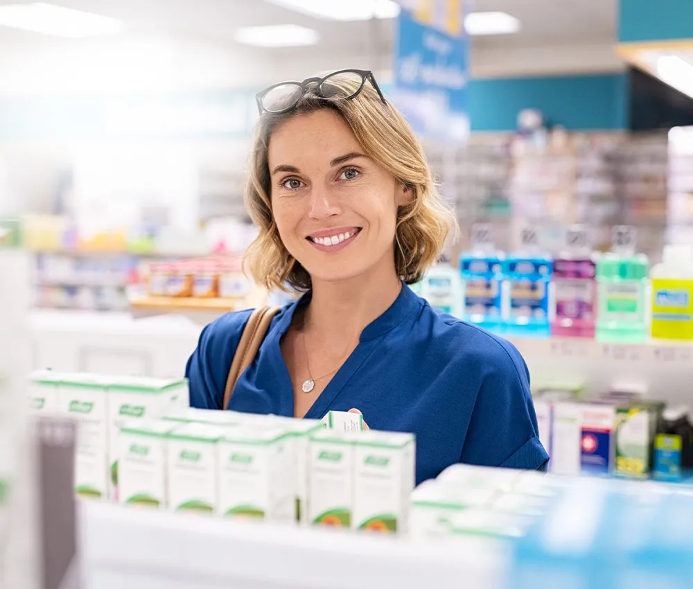happy patient visiting Blue Ridge Medical Center Pharmacy